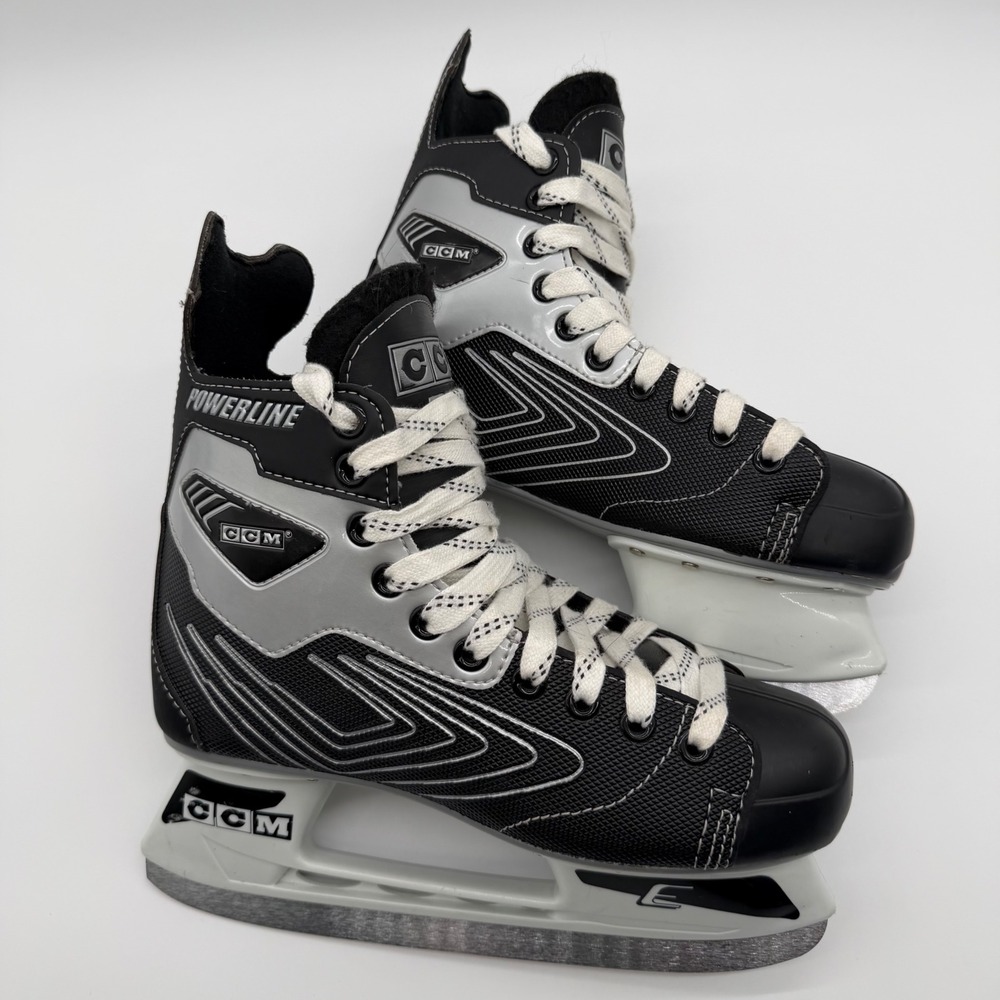 CCM Powerline 540 Ice Hockey Skates Size 7 Black Silver Unisex Equipment